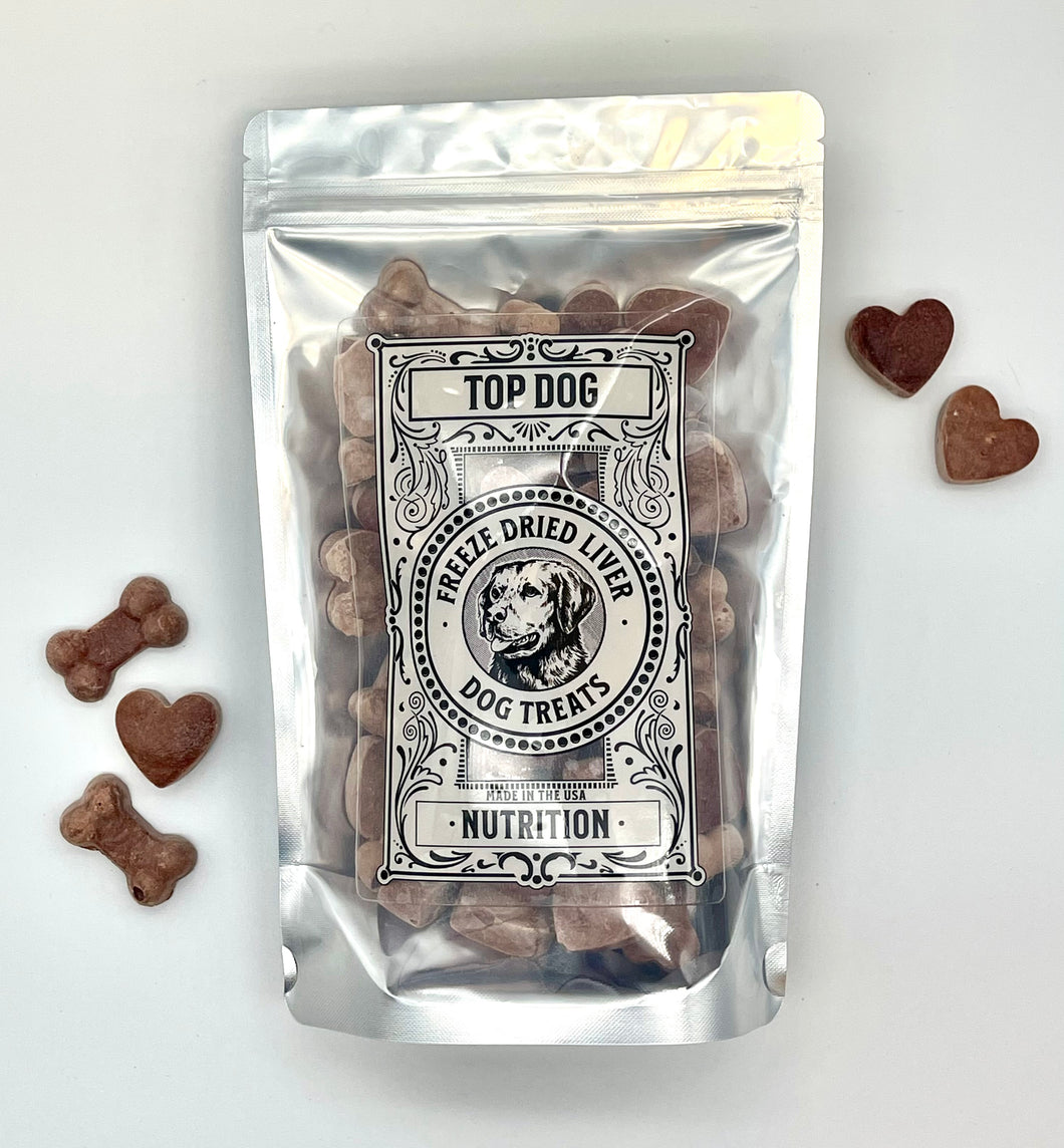 Premium freeze dried liver treats for dogs